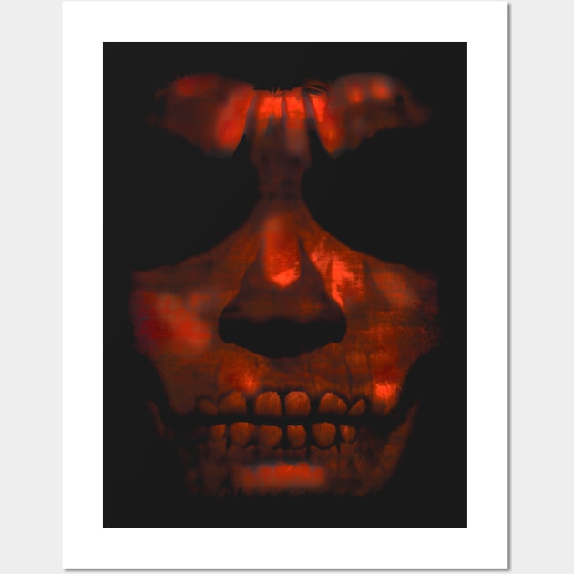 Grunge Skull Wall Art by Arcuedes